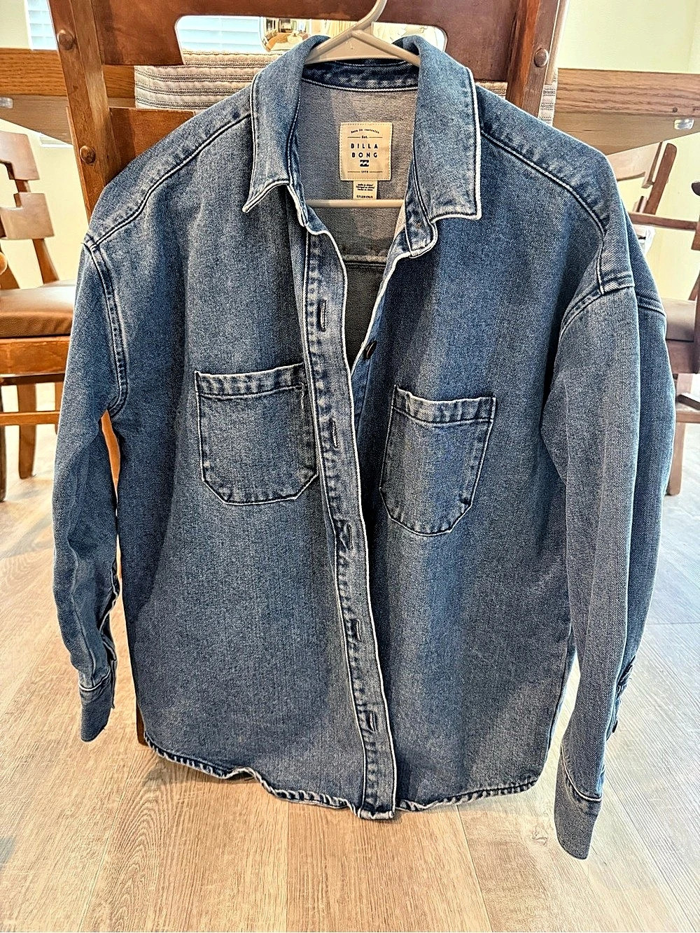 Billabong Deep Sea Shacket Blue Denim Shirt Jacket